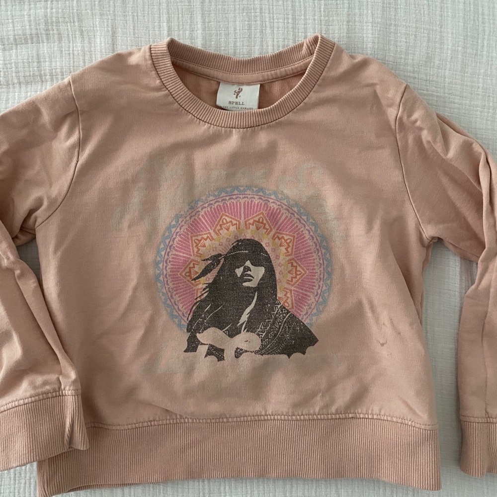 🌝SOLD🌝 Little Spell Turquoise Stone Sweatshirt - Picture 2 of 8